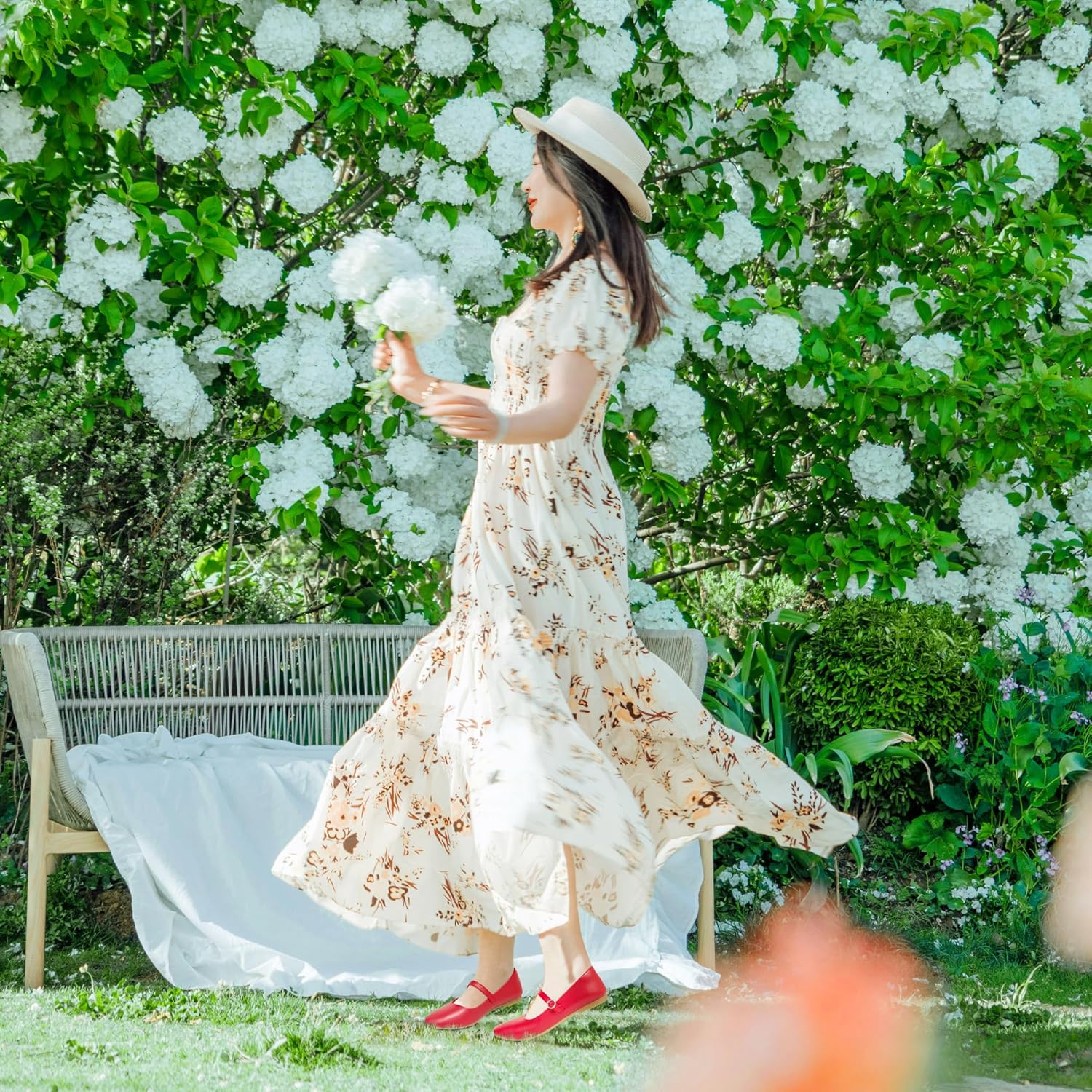 ALTOCIS Mary Jane PU-Leather Shoes for Women Round Toe Dress Ballet Flats Ladies Casual Office Dress Shoes for Work - Image 3