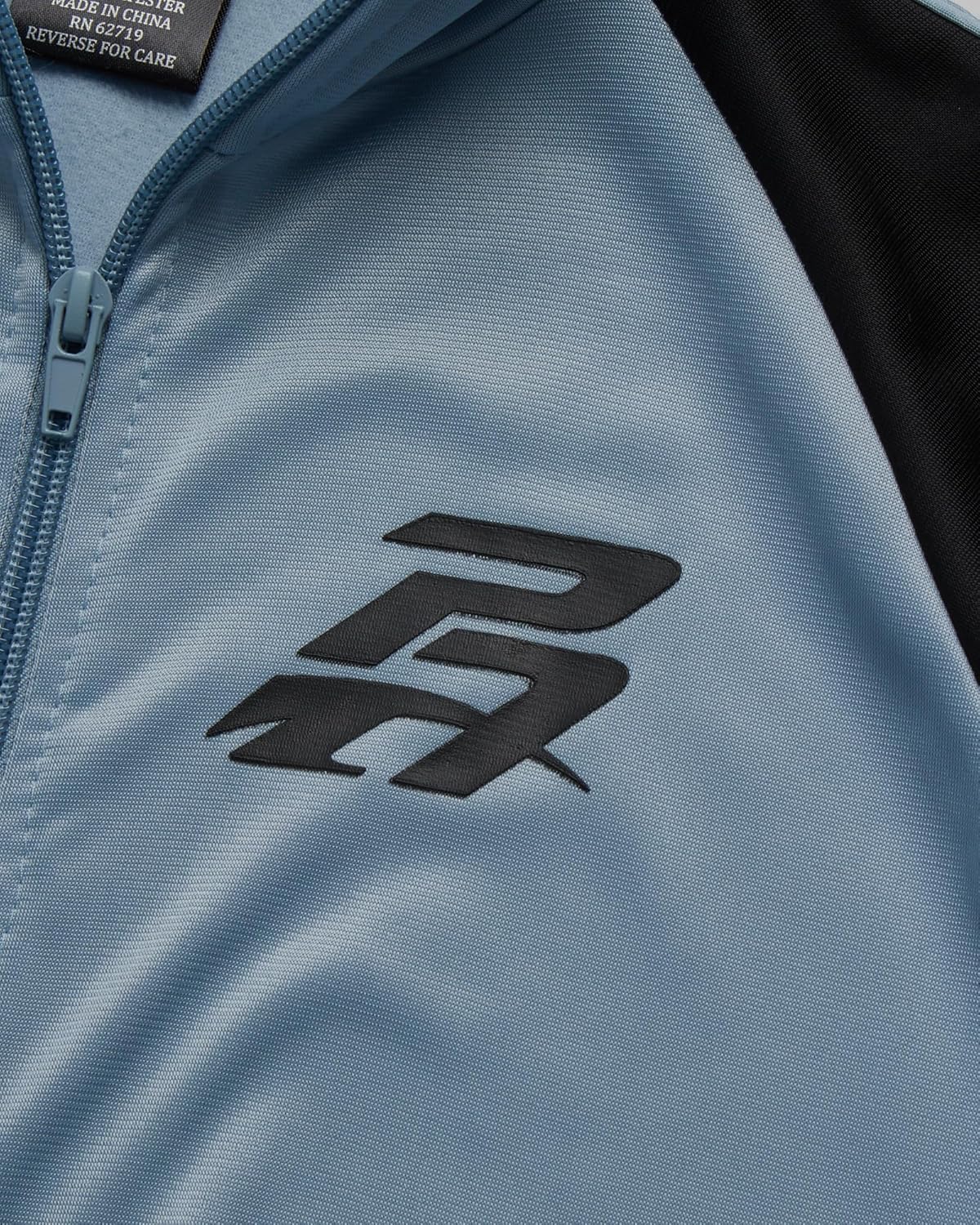 Pro Athlete Boys Tracksuit Set - 2 Piece Performance Tricot Zip Up Mock Neck Sweatshirt and Boys Joggers Track Pants - Image 3