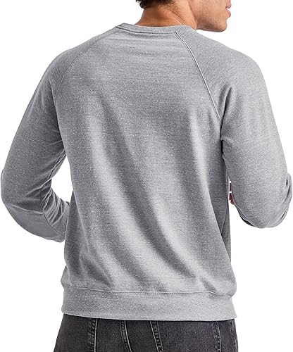 Miniatura 2 de Hanes Originals Sudadera de rizo francés para hombre, Sudadera de mezcla tricolor con cuello redondo para hombre