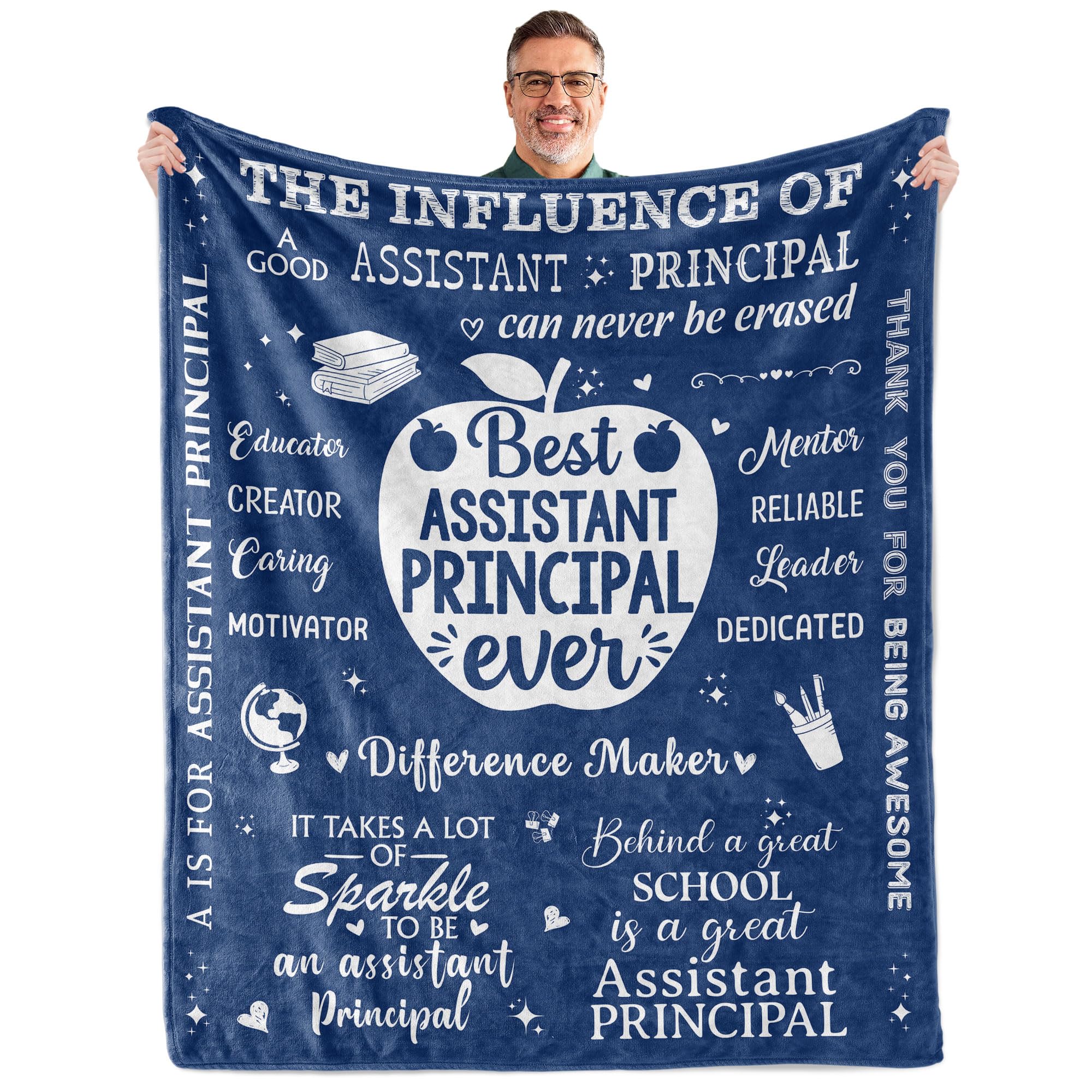 AICLIV Assistant Principal Throw Blanket Men