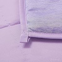 Vista 3 de Satwip Manta con Peso Refrescante de 15 libras, Manta de Cama de Jersey Moire Fresco, Tamaño Individual para Personas que Duermen con Calor