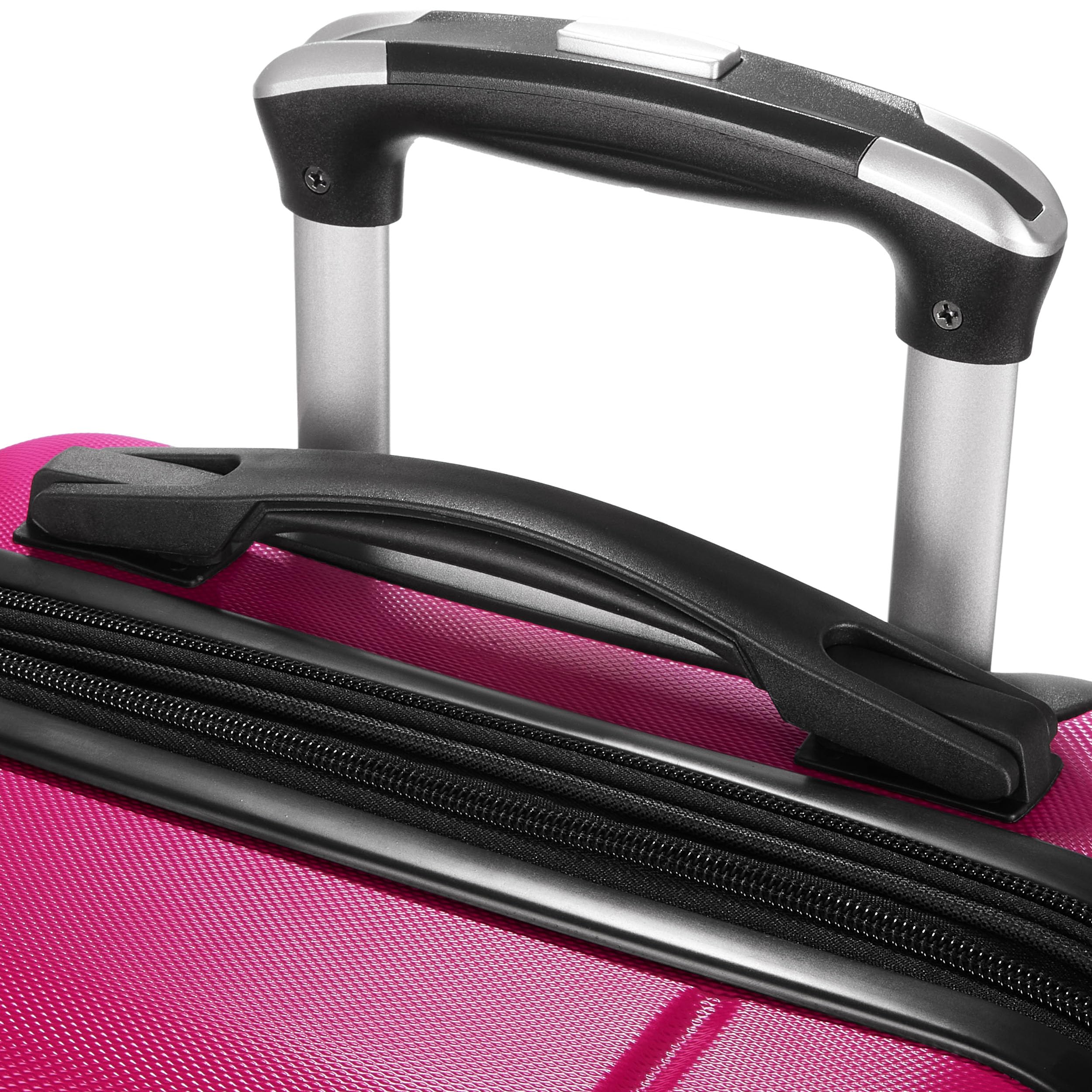 BRUBAKER Reisekoffer Miami - Erweiterbarer Hartschalen Rollkoffer mit Zahlenschloss, 4 Rollen und Komfort Tragegriffen - ABS Koffer 49 x 76,5 x 32 cm - Hartschalenkoffer (XL - Pink)
