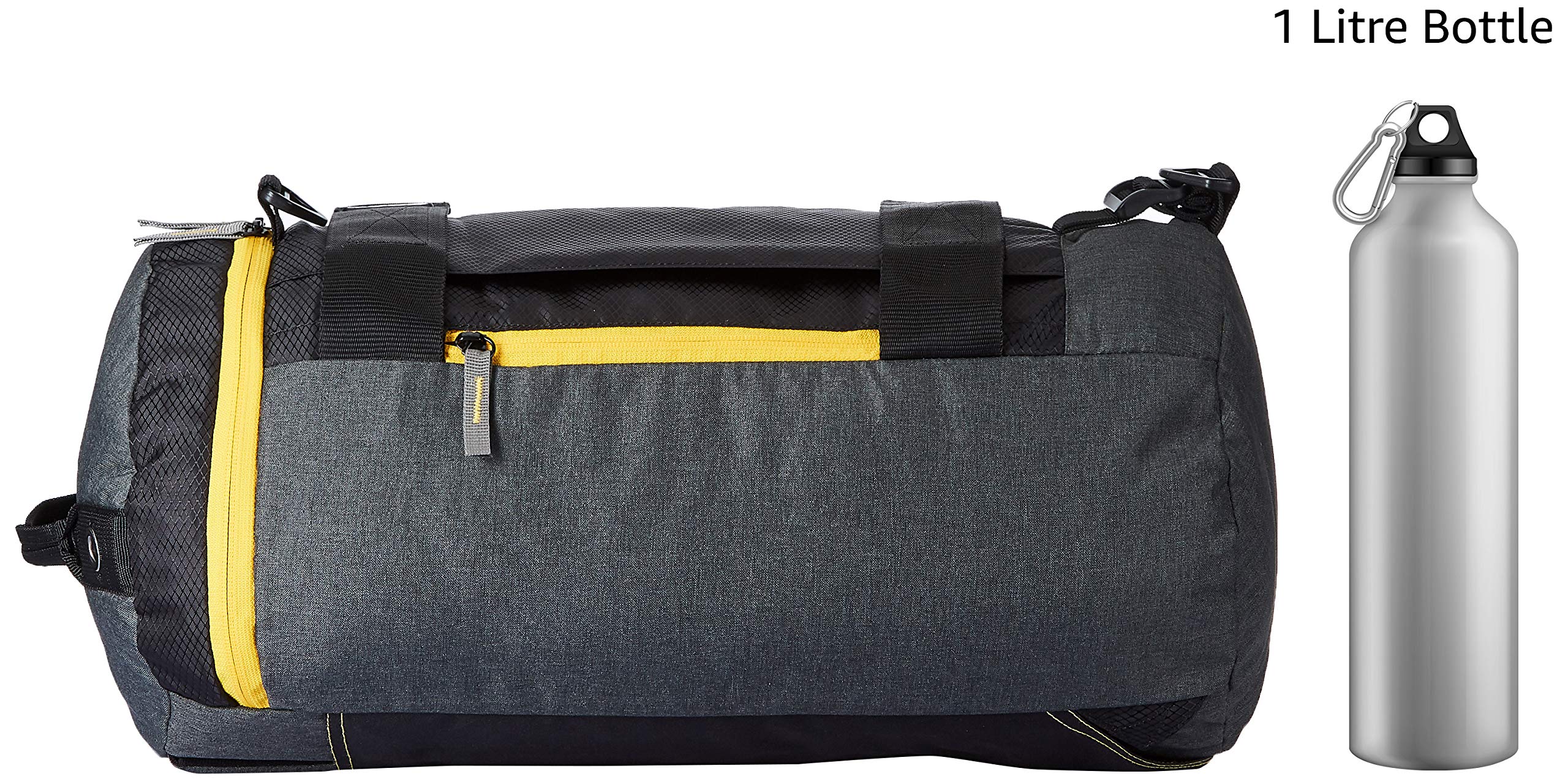 Gear New Maxis Duffel cum Backpack Grey- Yellow (METDFNMXS0412) 2
