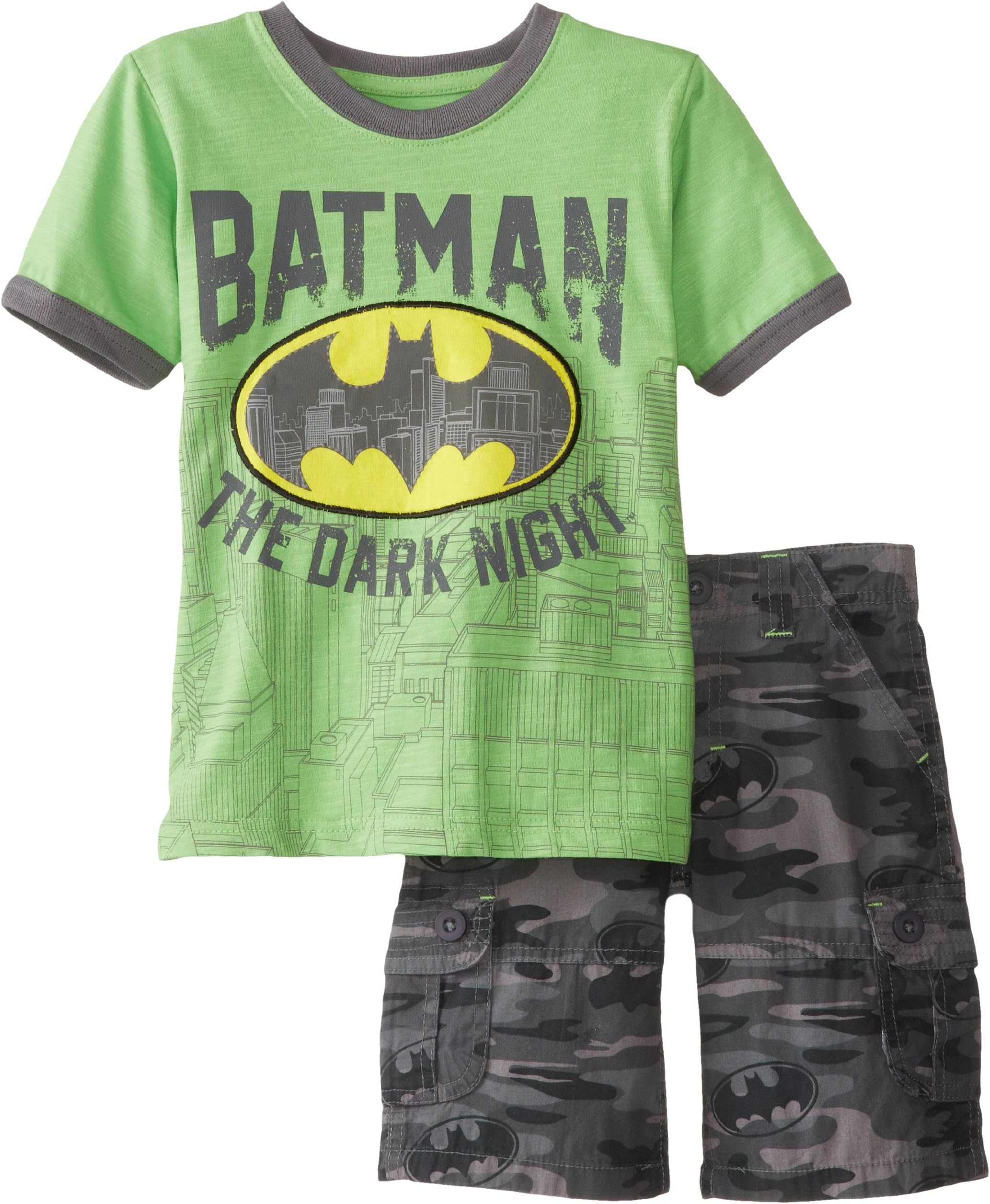 DC Comics Boys' 2 Piece Batman The Dark Knight T-Shirt and Short