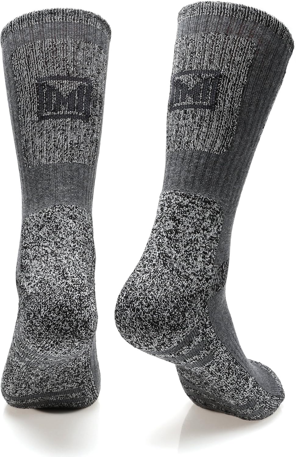 MIRMARU Men's 5 Pairs Multi Performance Outdoor Sports Hiking Trekking Crew Socks