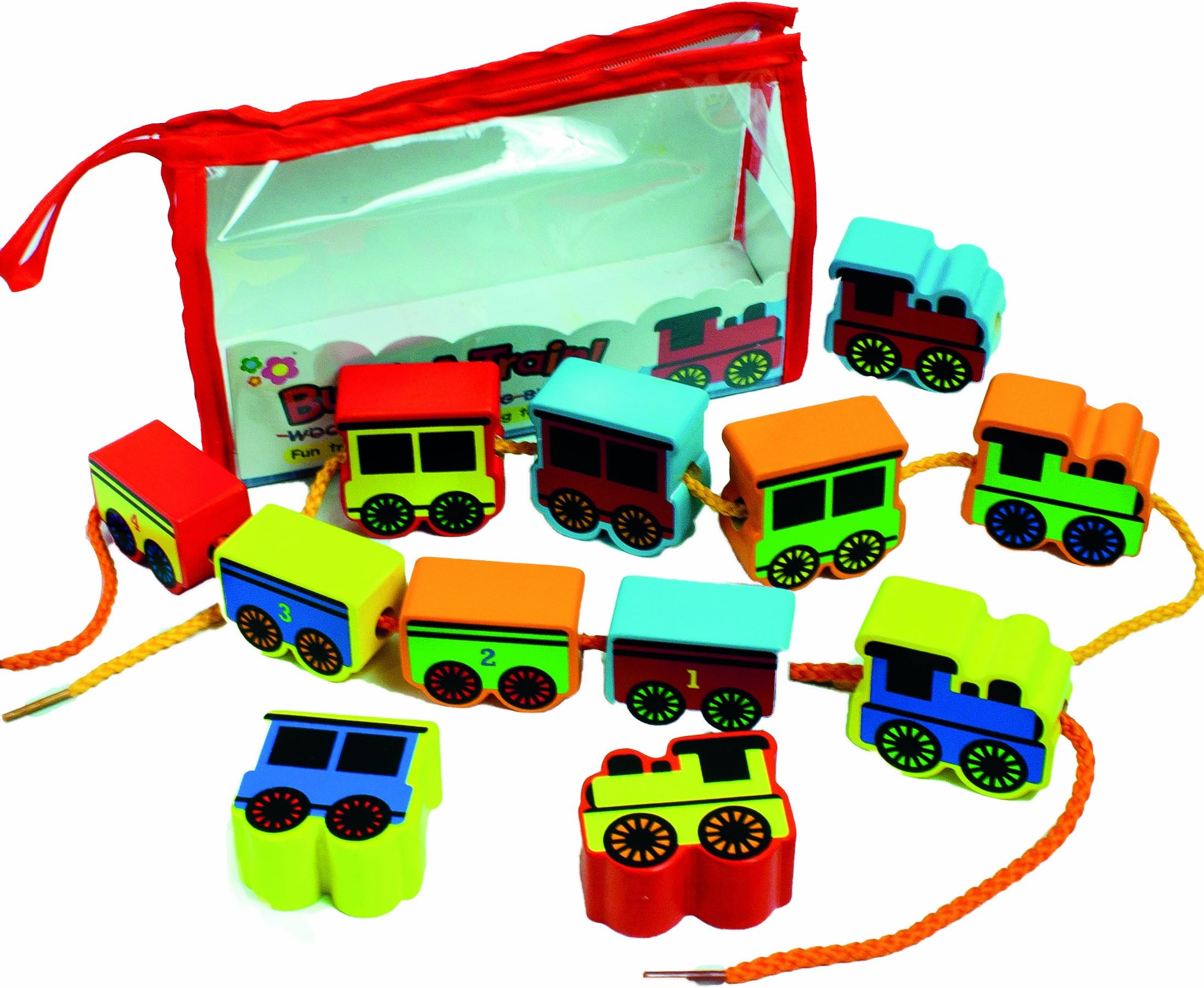 Meadow Kids Build A Train Threading Beads