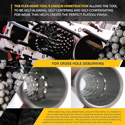 Miniatura 7 de Brush Research pulidor cilíndrico FLEX-HONE, serie GBD, abrasivo de carburo de silicio, 1