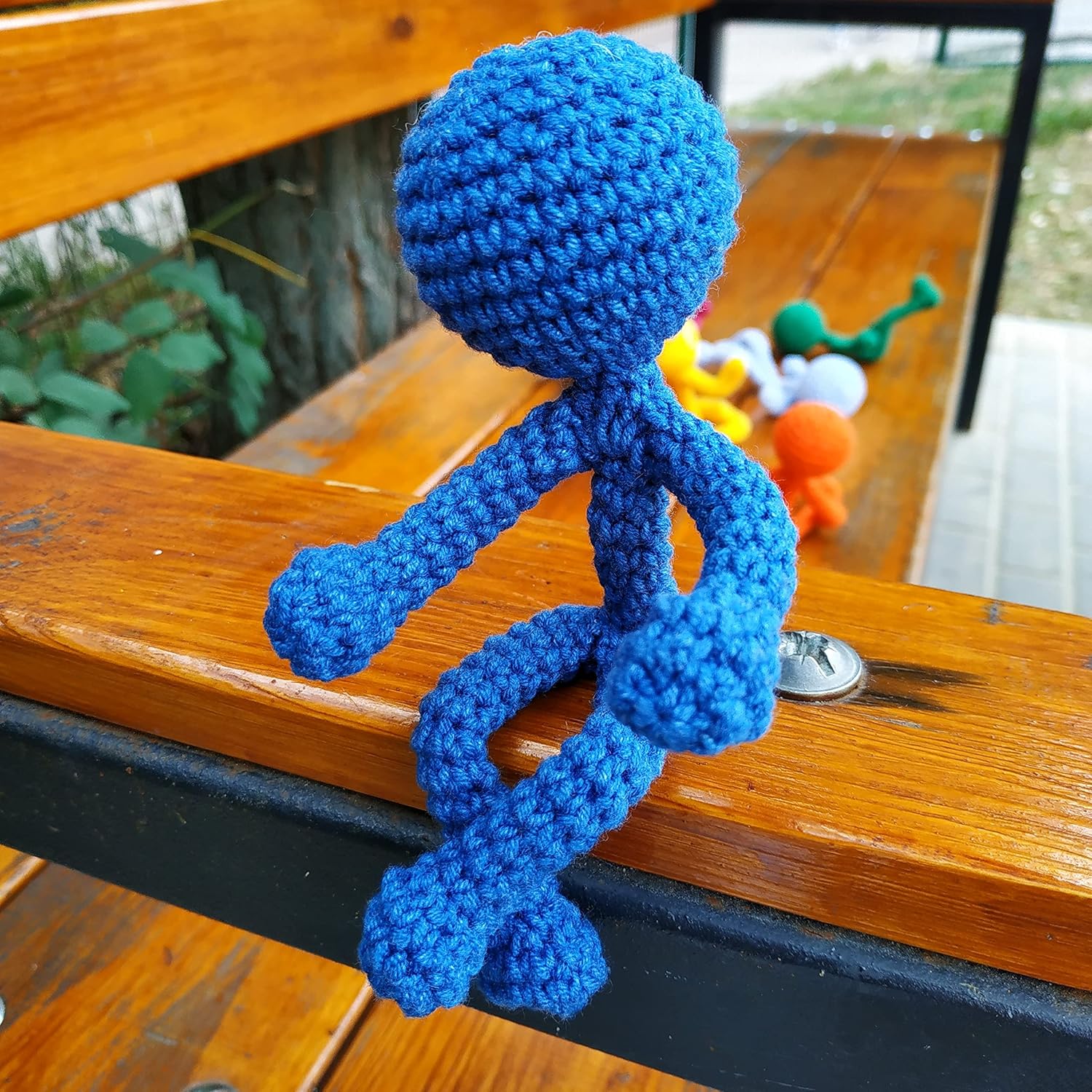Crocheted Stick Figures, with Flexible Body, Amigurumi Doll, 100% Handmade, Unique and Original, Woven with Cotton Yarn (Random)