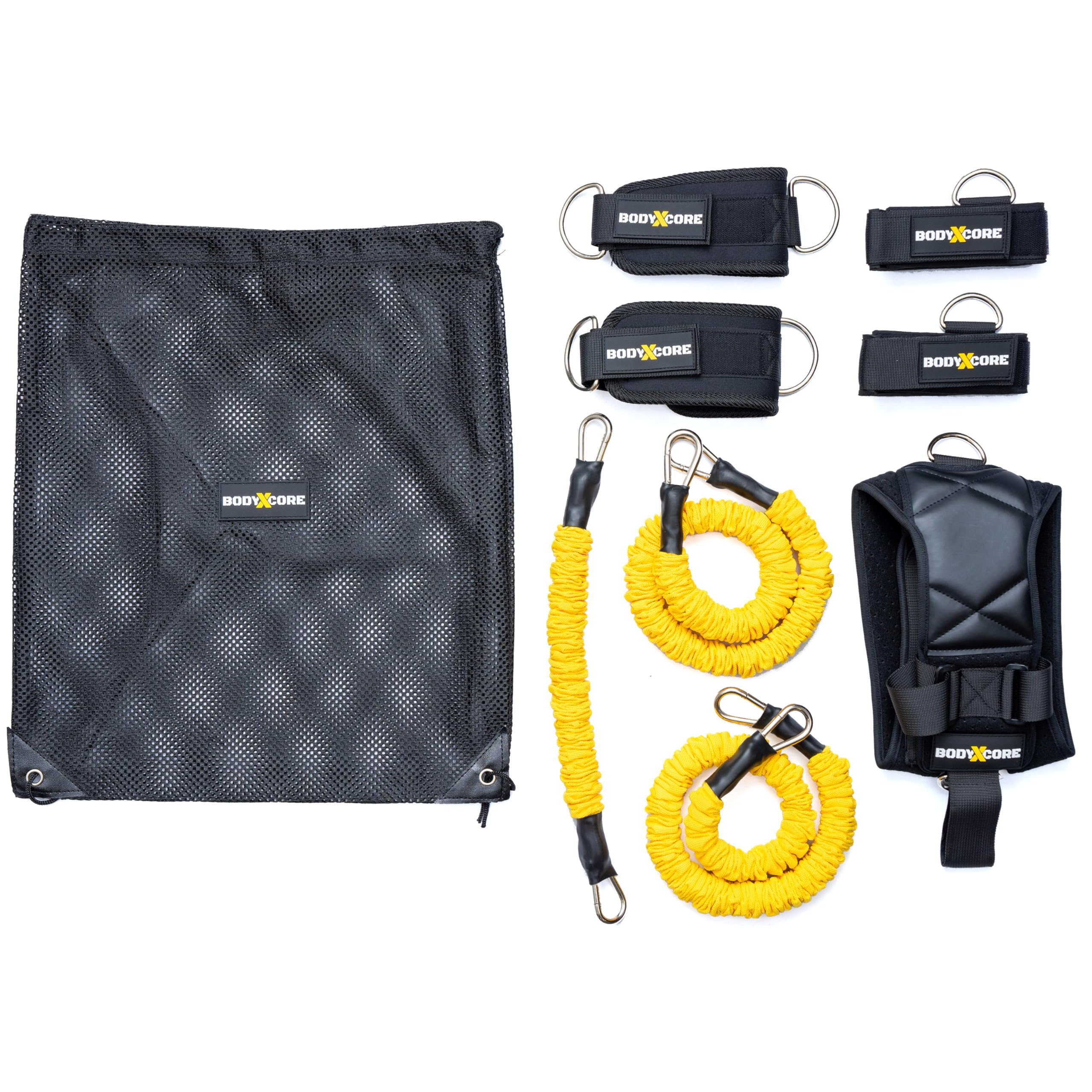 Bodyxcore Agility Kit - As Seen on Dragons' Den - Premium Home Fitness & Gym Equipment for Full-Body Workouts – Portable Workout Equipment for Home & Travel – Backed by The Body Coach Joe Wicks