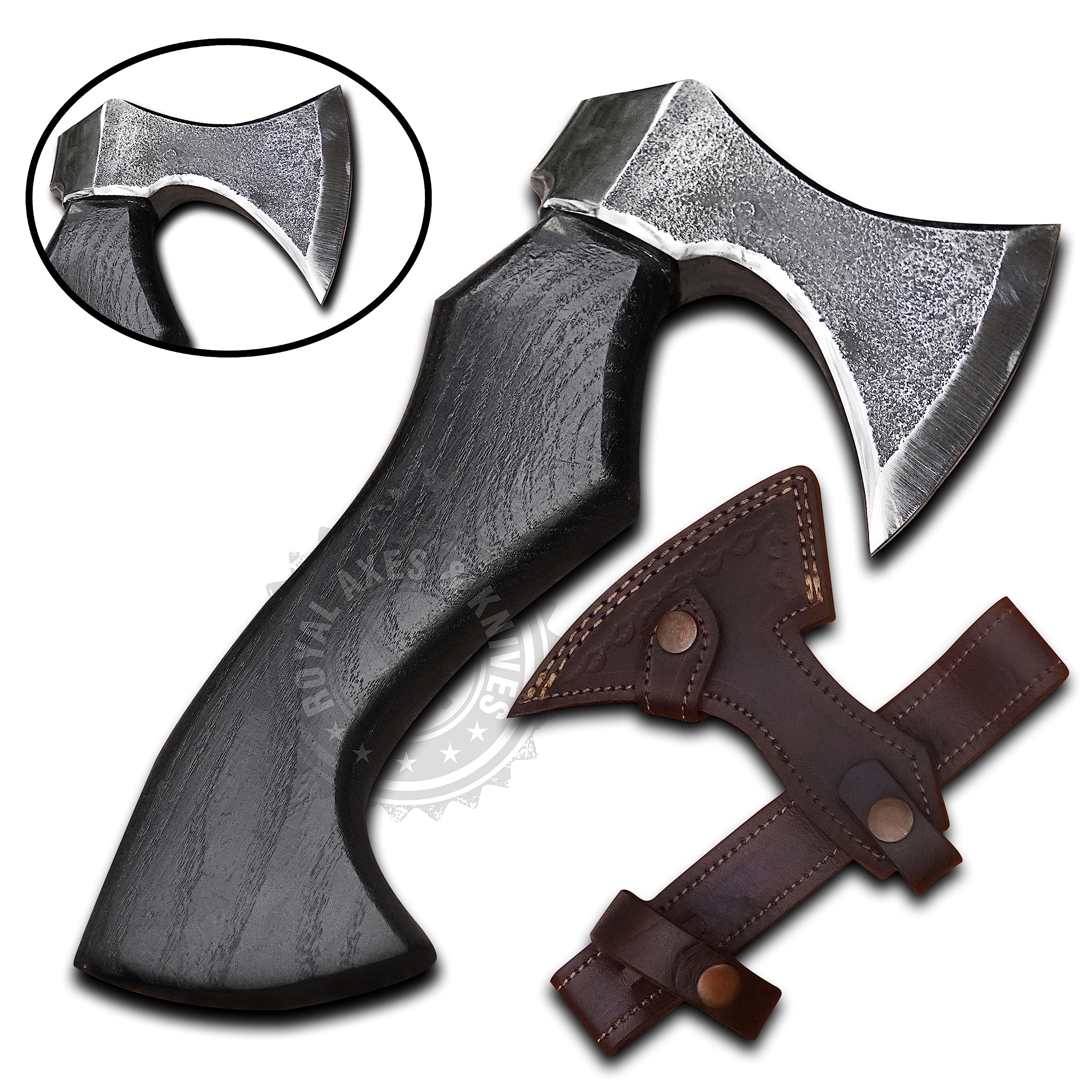Black SPORTSMAN'S Custom Made Tomahawk Viking Axe,Hatchet,Throwing Axes,Hand Axe,Gifts for him,Wood Working Tool,Viking Gifts for Men,Camping Hatchet,Tomahawk,Bearded Axe