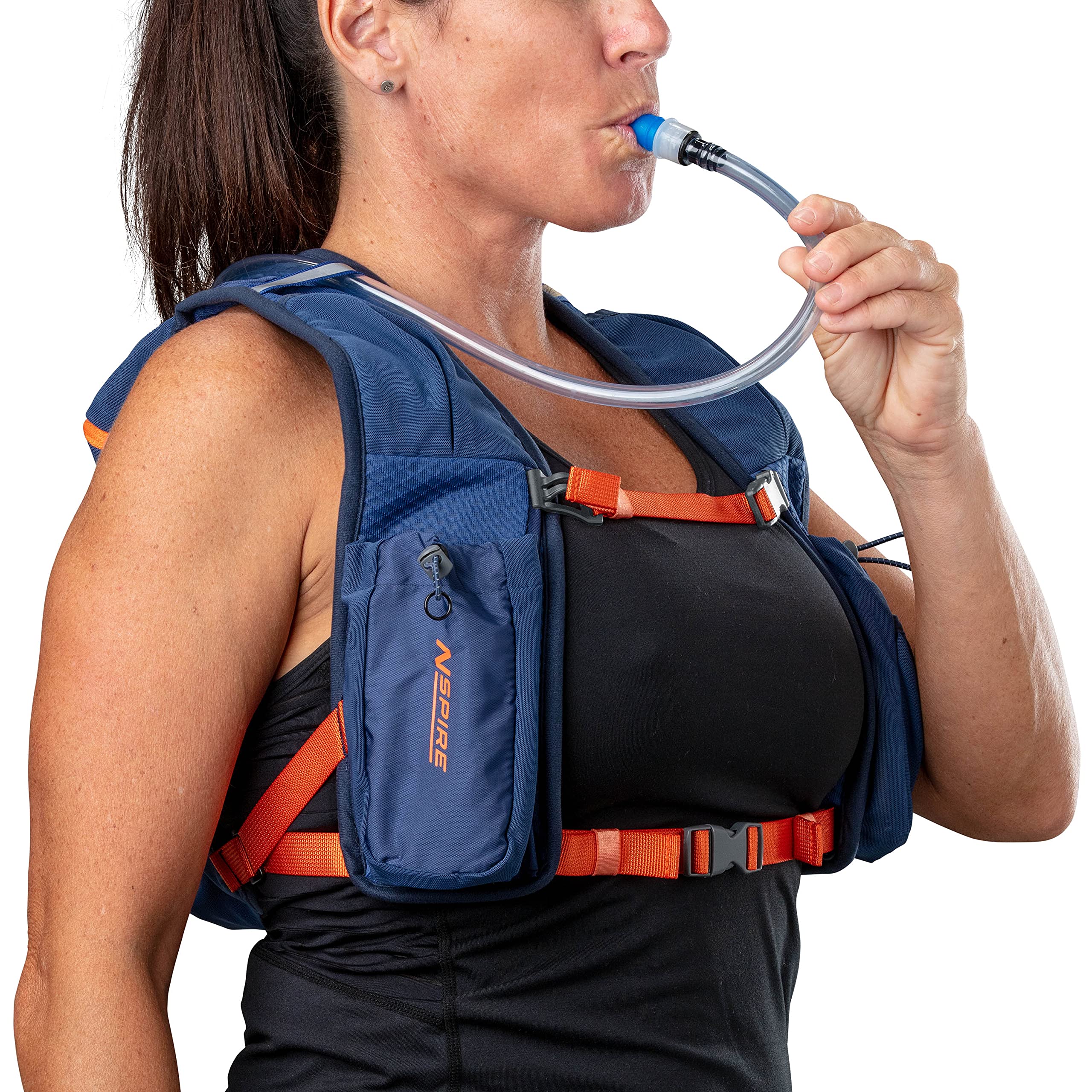 Nspire 6L Hydration Pack w/Bladder True Navy/Tigerlily, Adjustable
