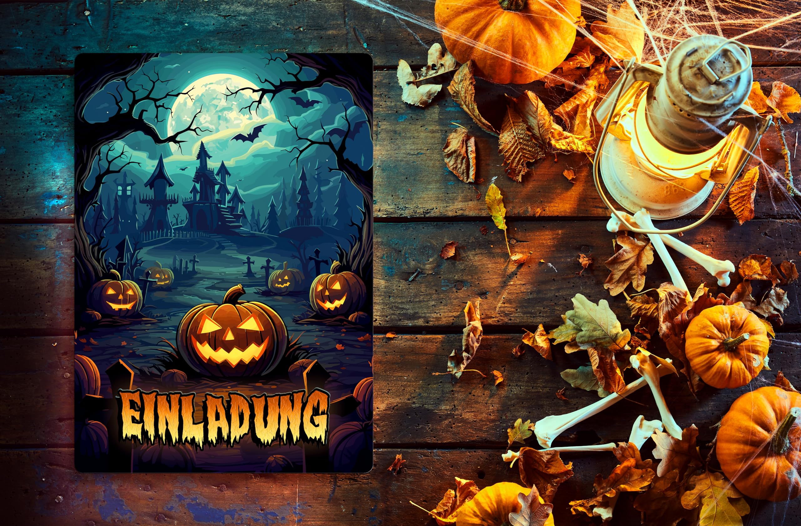 Brint Inviti Di Halloween 12 Pezzi: Morso Al Crepuscolo - Formato A6 Con Finitura UV - 2