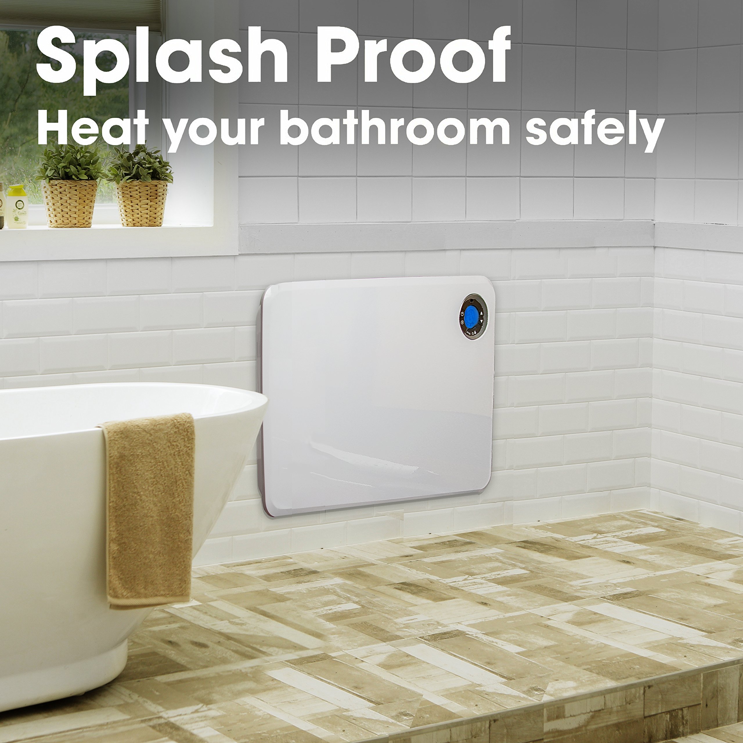 FUTURA Electric Wall Panel Heater Space Radiator 1000W 24 Hour 7 Day ...