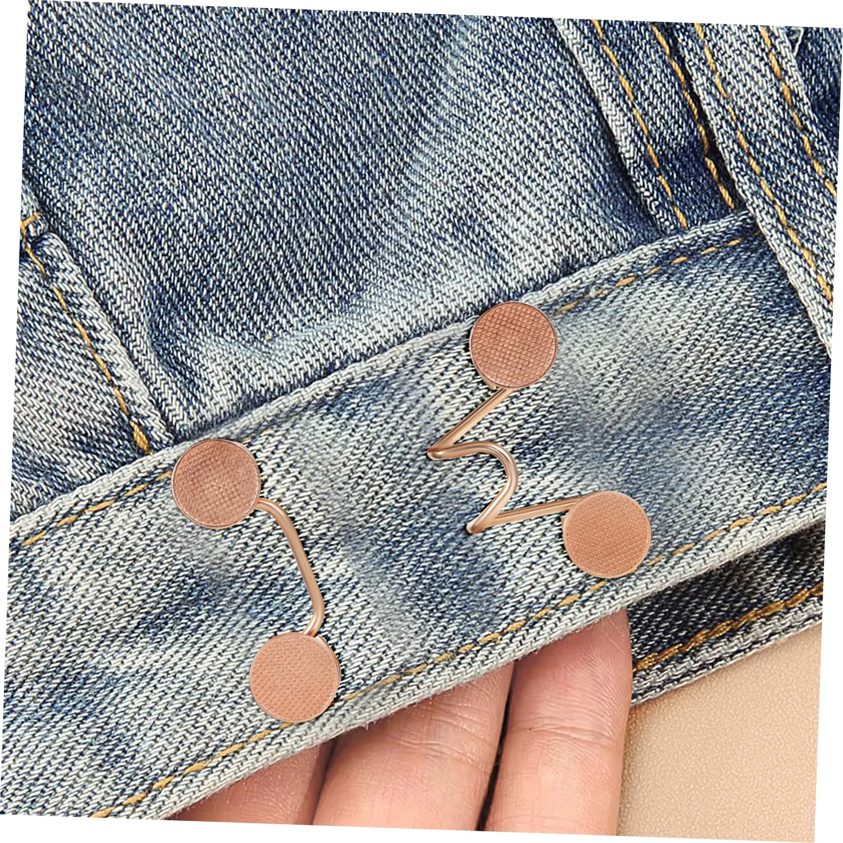 Gadpiparty 40 Juegos De Pinzas Para Pantalones Vaqueros Para Apretar La Cintura Tensor Extensor De Pliegues Cierre De Trinquete Hebillas Estrechas Para Tensar Cincha Requiere