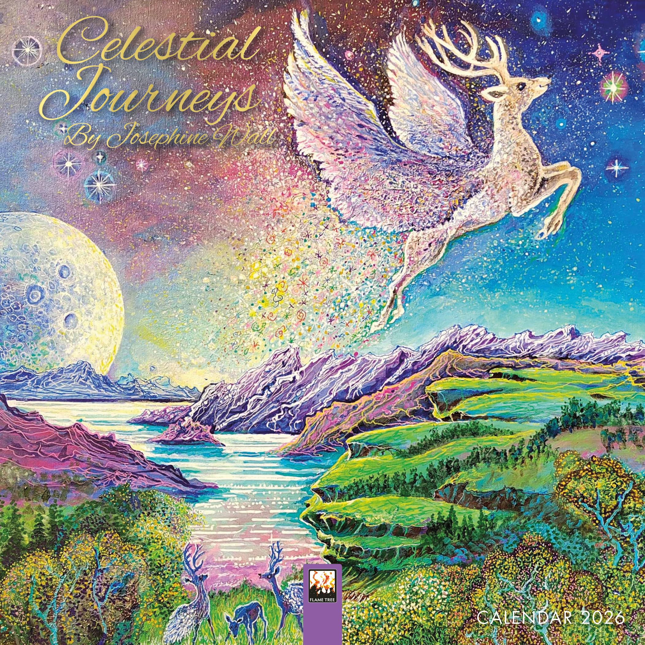 Celestial Journeys by Josephine Wall Mini Wall by Flame Tree Studio CALENDAR