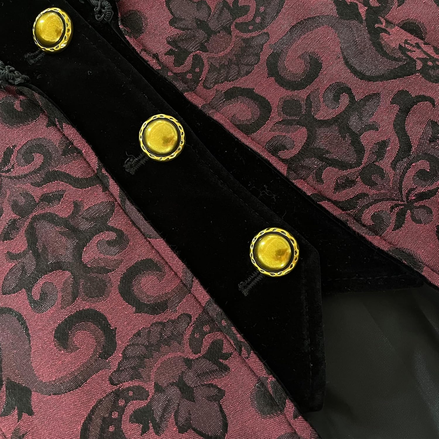 TZMAPU Women's Vintage Long Pirate Jacket Victorian Gothic Steampunk Tailcoat - Image 4