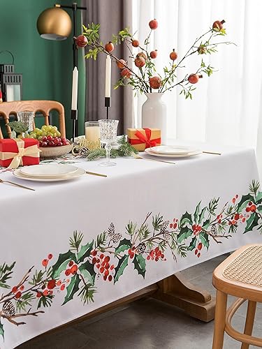 Vista 45 de EHouseHome - Mantel para interior y exterior, resistente al agua, tela de poliéster Babala