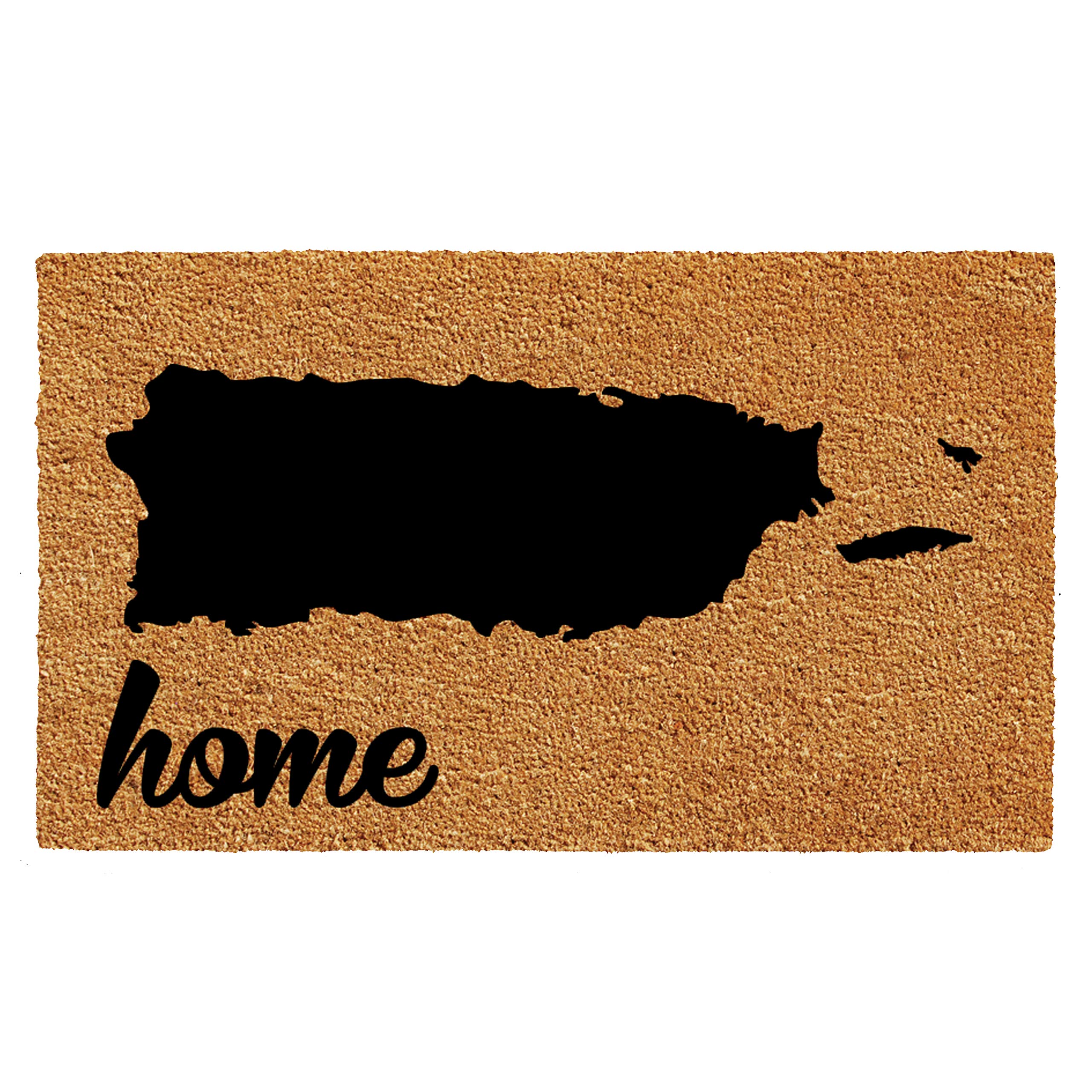 Calloway Mills 105491830 Puerto Rico Doormat, 18" x 30", Natural/Black