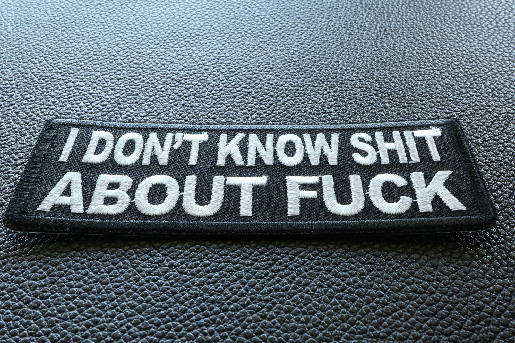 Amazon.com: I Don't Know Shit About Fuck Patch - 4x1.5 inch