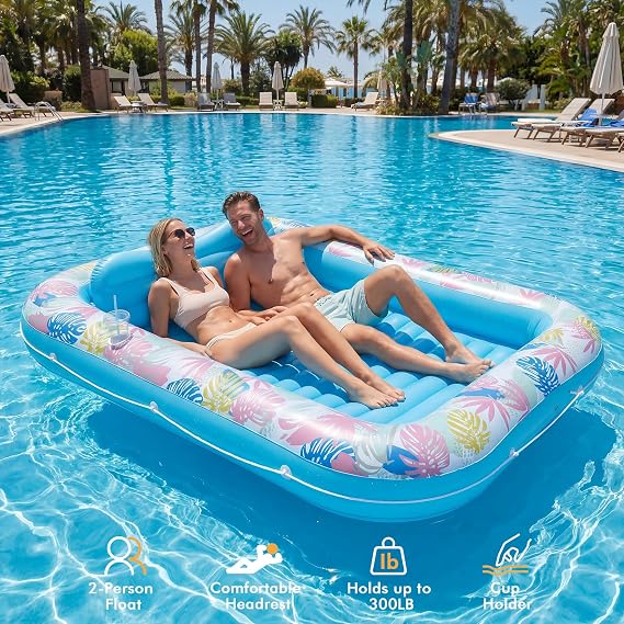 OKSUWATER 4 Pack Pool Floats & Tanning Pool Lounger Float