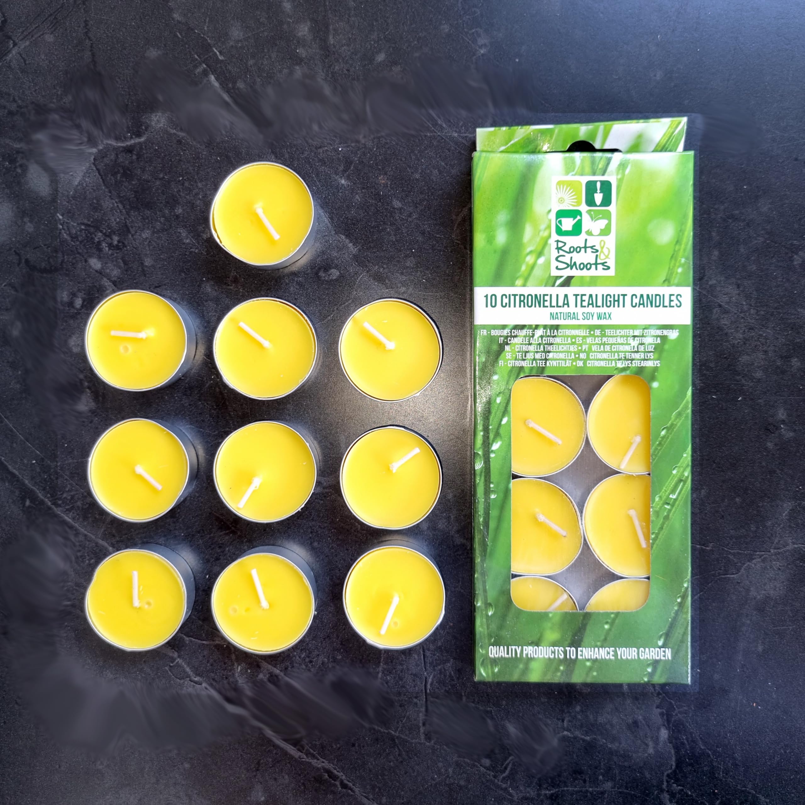 10 Citron Tea Lights Keep Bugs and Insects away naturally Quality Candles
