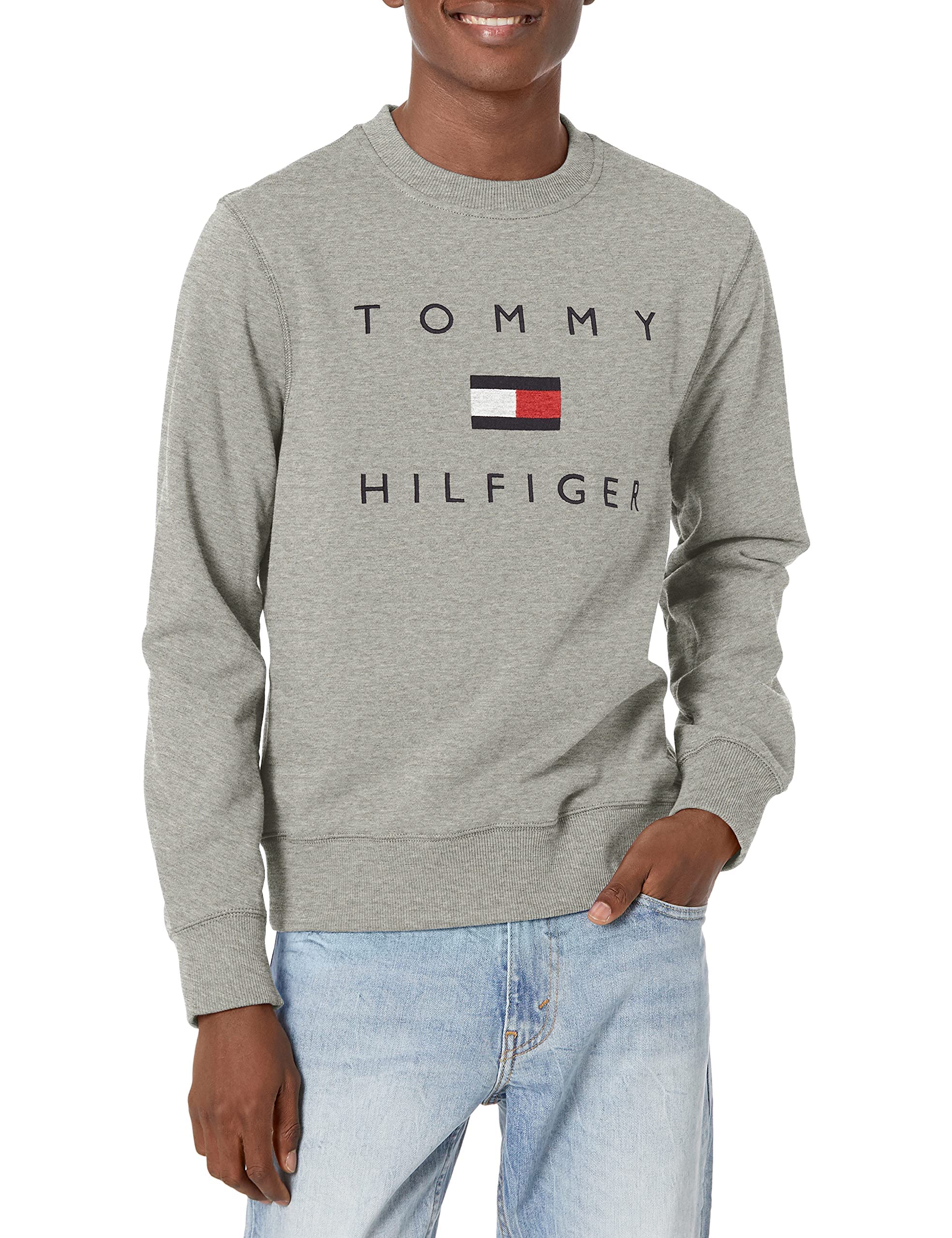 hilfiger men&#039;s tommy crewneck sweatshirt