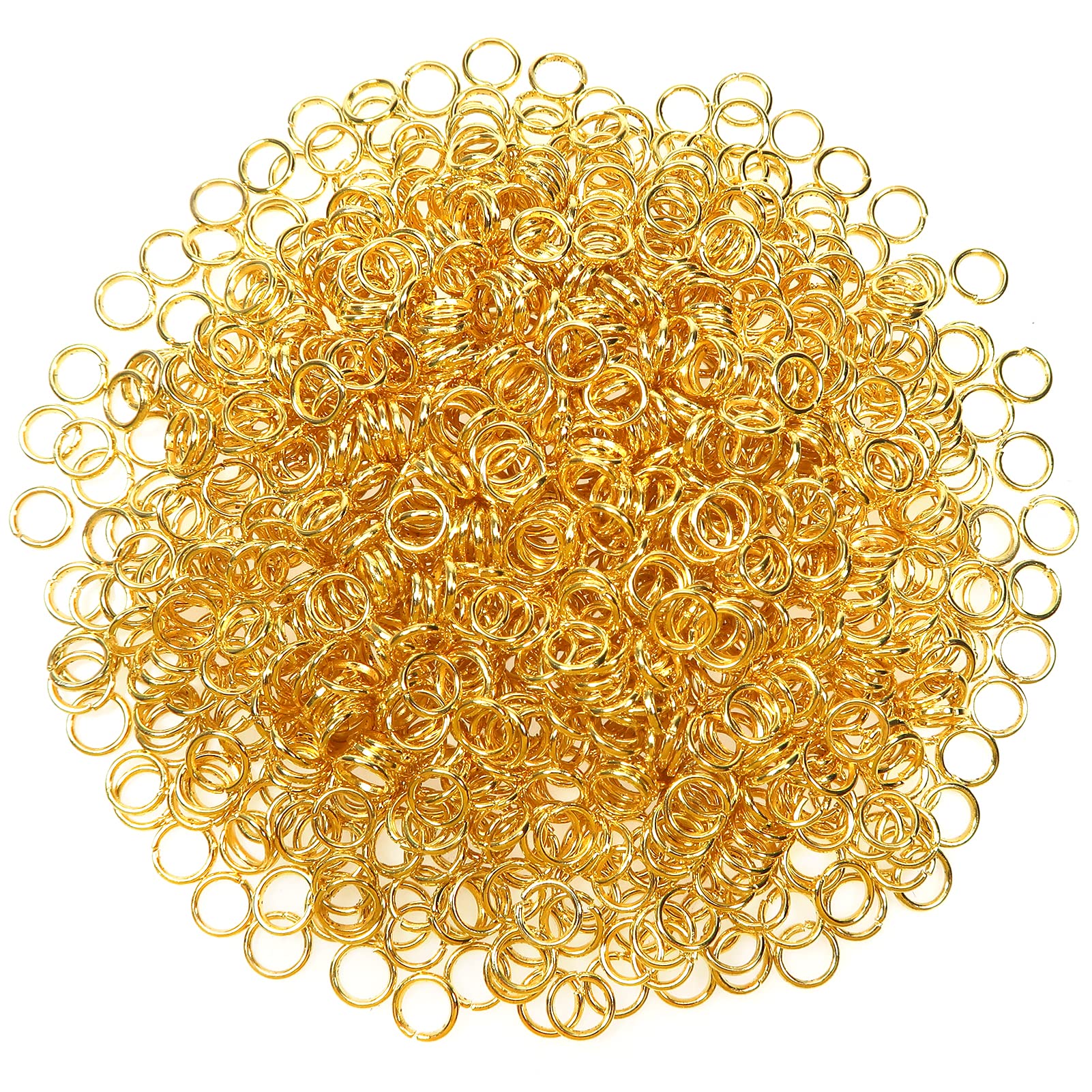 1000 Pieces Jewelry Repair Rings Multi-Color Metal Open Rings for Necklaces, Earrings, Bracelets, Jewellery, DIY Findings, 4mm, 5mm, 6mm, 8mm, 9mm, 10mm