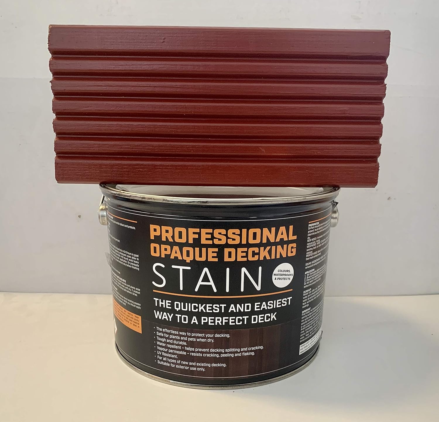 Red Mahogany Decking Stain 3L : Amazon.co.uk: DIY & Tools