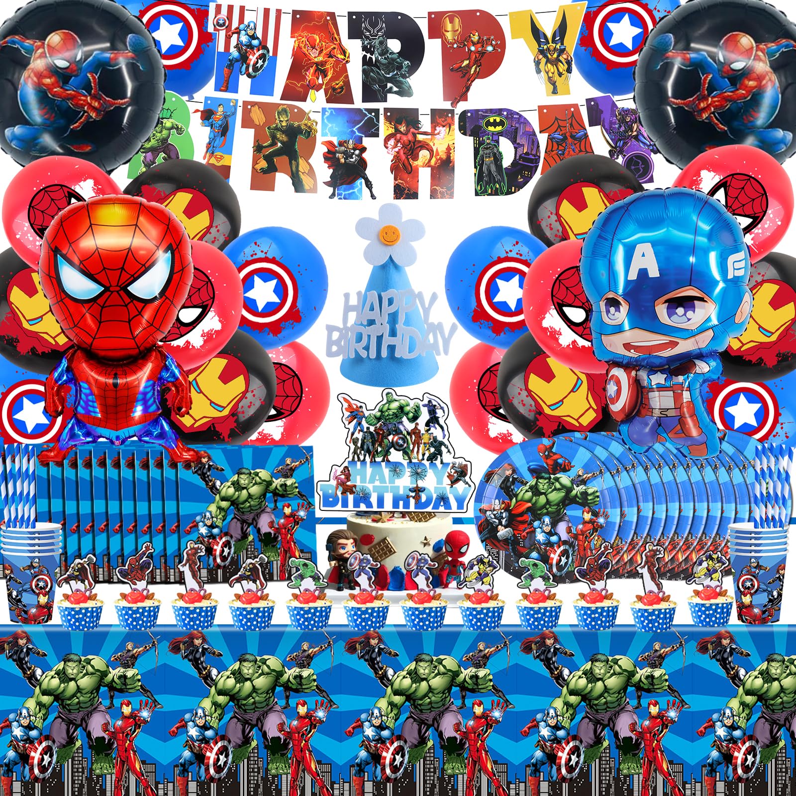 ZOOMIL Camion De Pompier Vaisselle, Set De Vaisselle Pour Fête Des Pompiers, Assiettes, Nappe