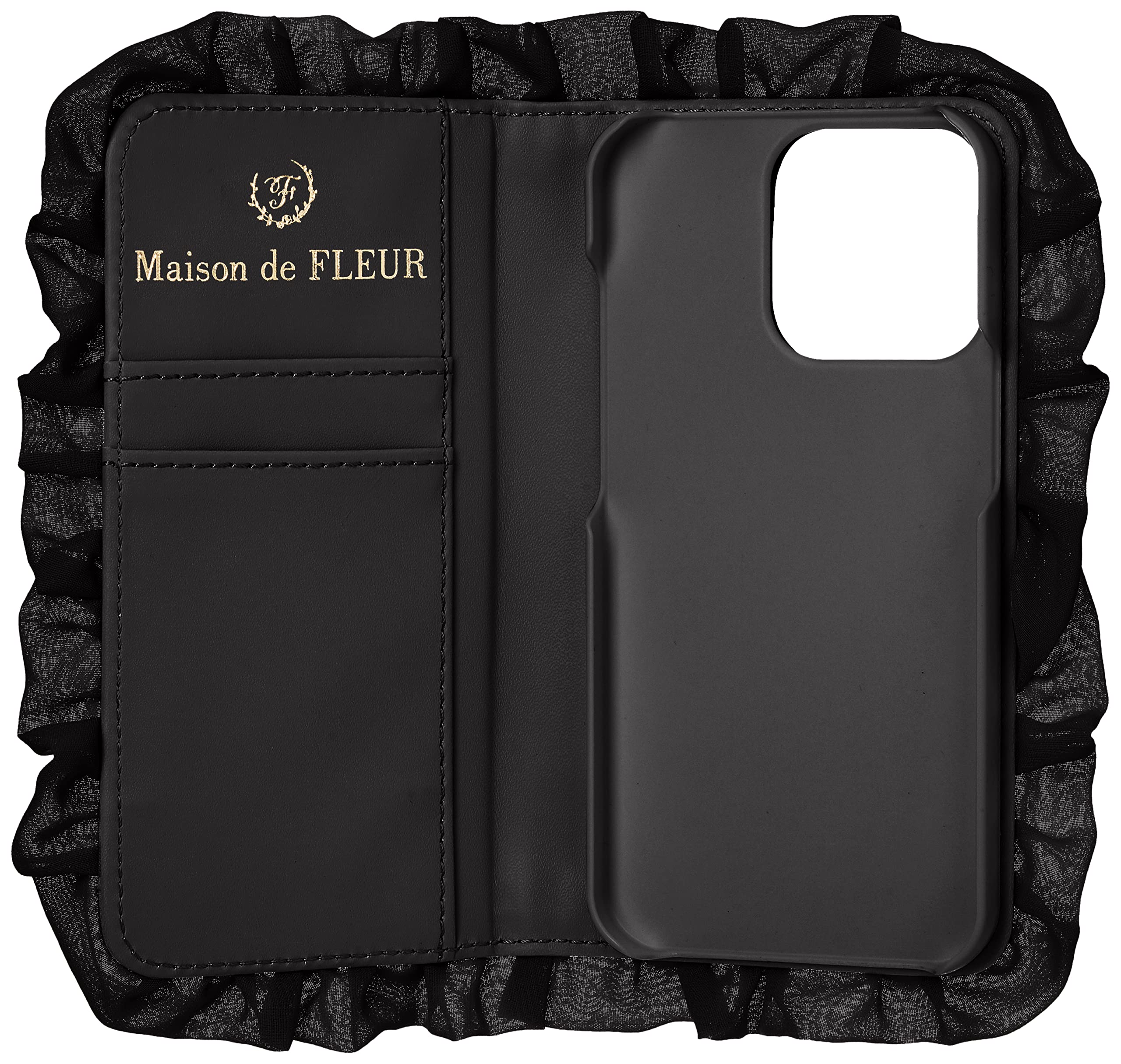 Maison de FLEUR iPhone 14 Pro ケース　ブラック Maison de Fleur iPhone 13 Pro Case, Women's, Black, Black, One