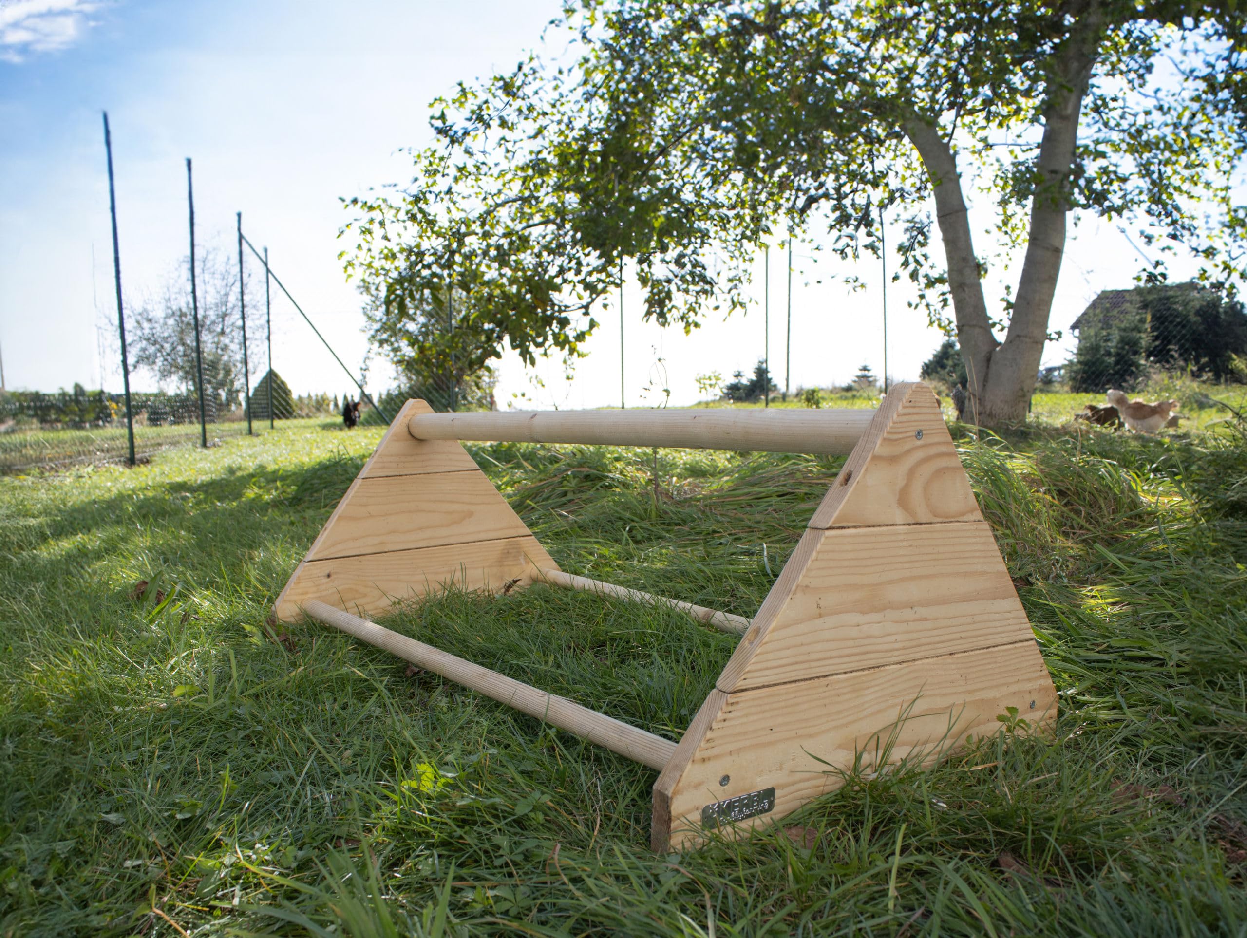 Kerbl Trespolo per polli 56x40x25cm Legno Rotondo