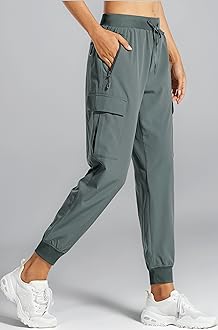 Libin Women's Cargo Joggers Lightweight Quick Dry Hiking Pants Athletic Lounge Casual Travel