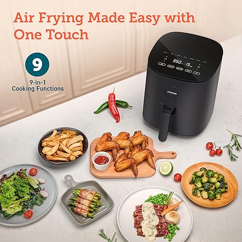 Miniatura 3 de COSORI Air Fryer Pro LE - Freidora de aire de 5 cuartos de galón, rápida y fácil, hasta 450  y hervidor eléctrico de cuello de cisne con 5 ajustes