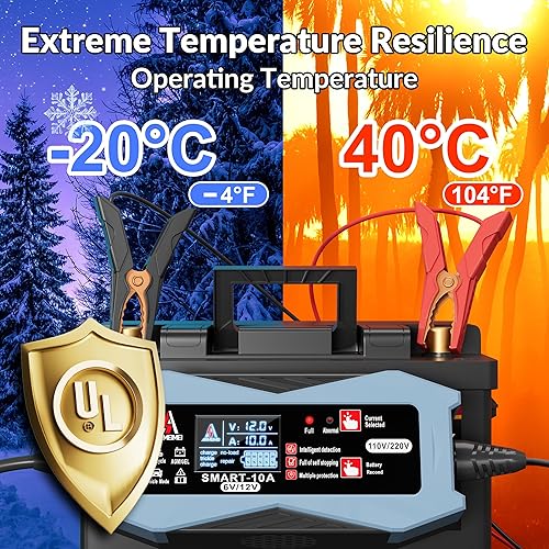 Miniatura 3 de Cargador de batería de coche inteligente 3 en 1 3A6A10A, cargador de batería automotriz 6V12V, cargador de batería de doble voltaje 110V220V