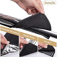 Vista 3 de codree 2 Piezas Manta Térmica para Tubería de Agua - 38.5" x 6" Cinta Térmica para Tubería de Agua - Cable de Calentamiento de Protección contra 2