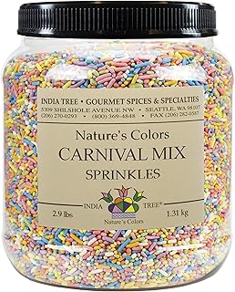 Pastel Rainbow Sprinkles – Dye-Free, Allergen-Free, Plant-Based Colors, ...