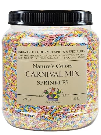 India Tree Natures Colors Carnival Sprinkles, 2.9 lb Canister