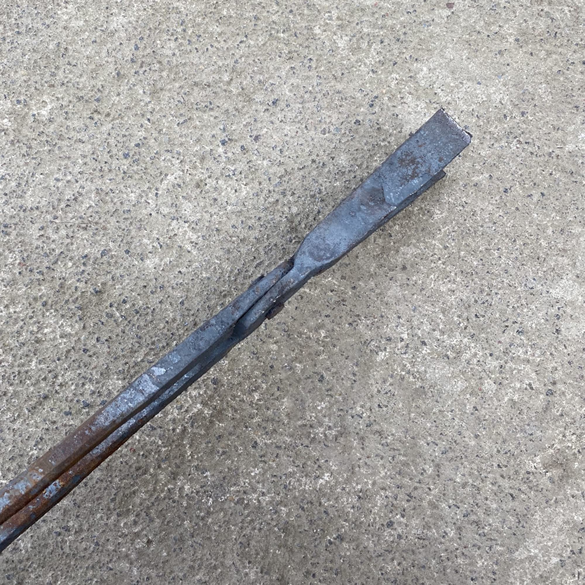 Tenaza de Forja Pinzas de Herrero Tenaza de Forja de Punta Plana para Anvil Vise Forge 35-120cm Tenaza de Forja para Ingeniero Herrero,50cm