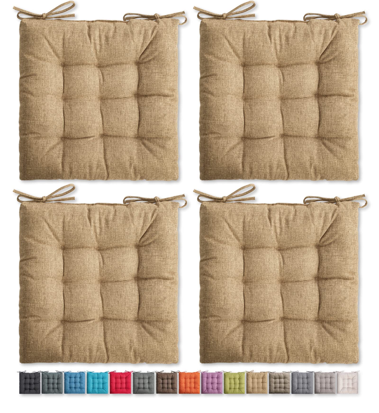 SQUARE MOON Chair Cushions 4-Pack