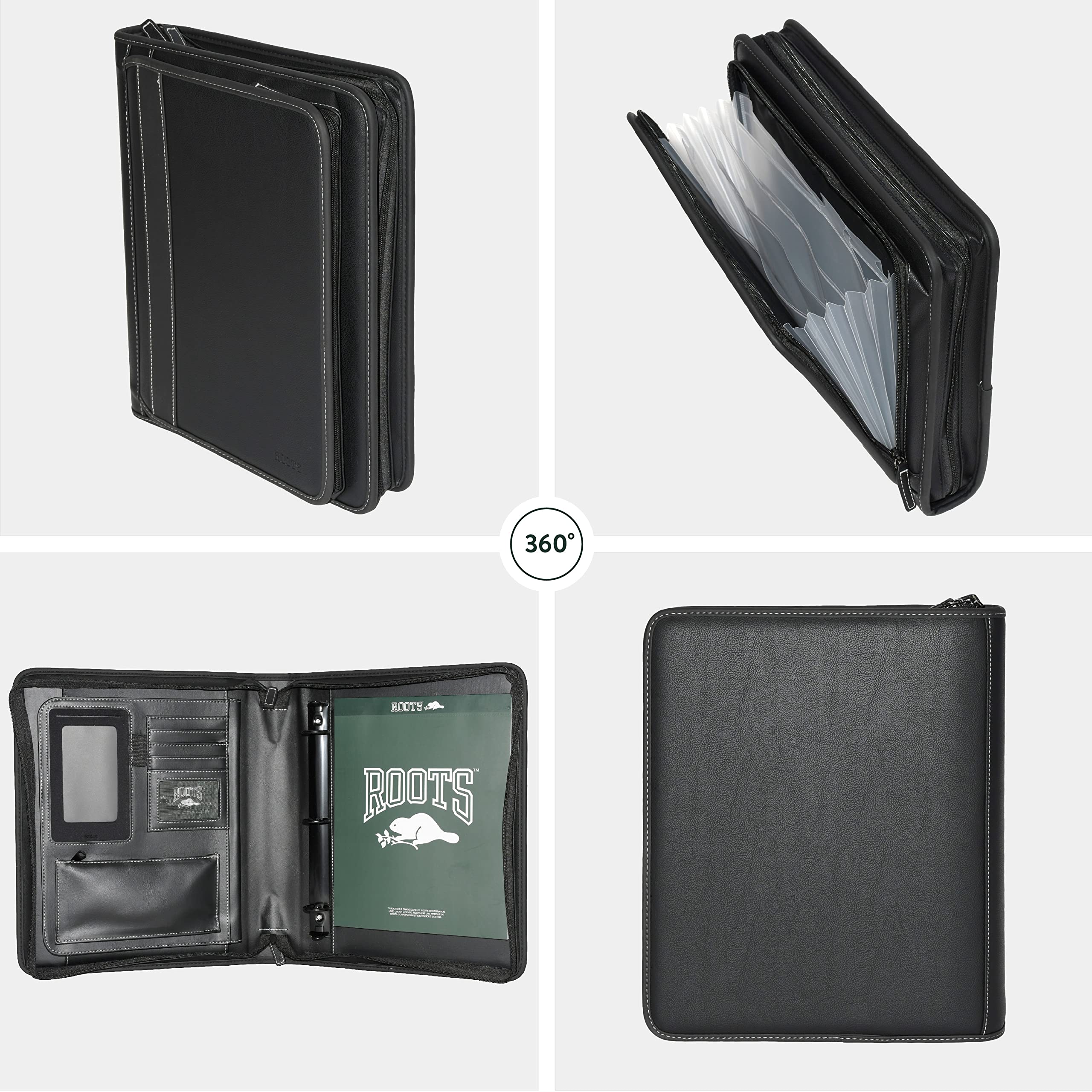 BEKUWA11冊 Roots 73 Professional Zip Around Business Executive Large Hand