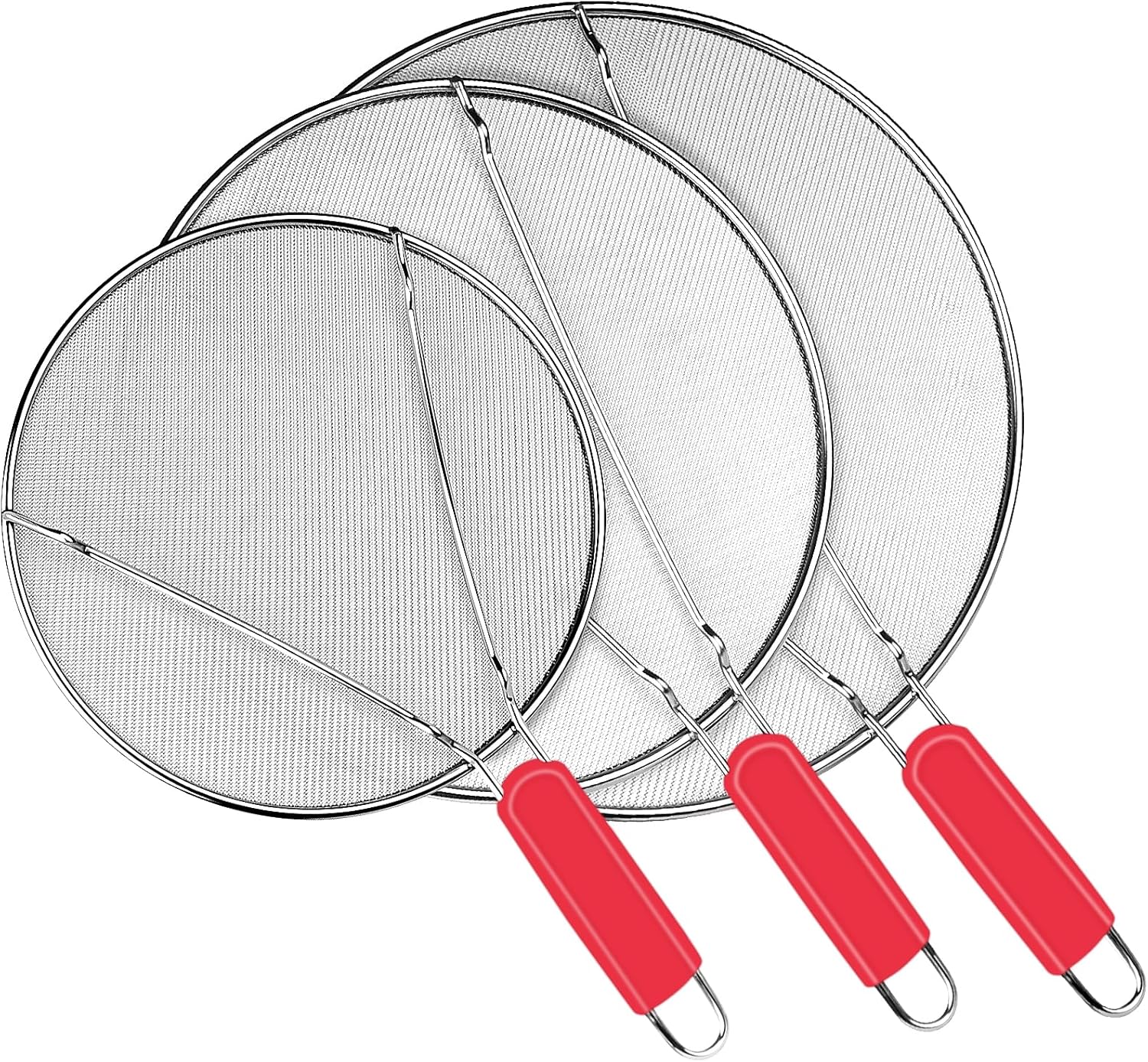 Stainless Steel Splatter Screen for Frying Pan 9.8" 11.4