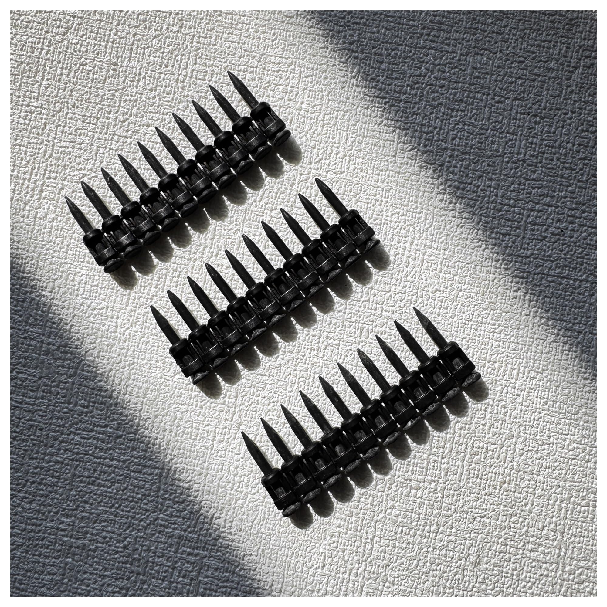 El Plástico Clasificó El Acero Con Alto Contenido De Carbono De Los Pernos Impulsores De Los Clavos Del Hormigón 15-38m M for El Clavador Del Poder De Gas(15-(1000PCS))