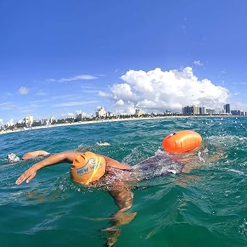 New Wave Swim Bubble Fluo Orange and Phone Pouch Bundle
