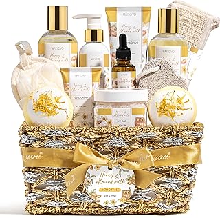 Christmas Birthday Gifts for Women, Honey & Almond Milk Relaxing Spa Gif...