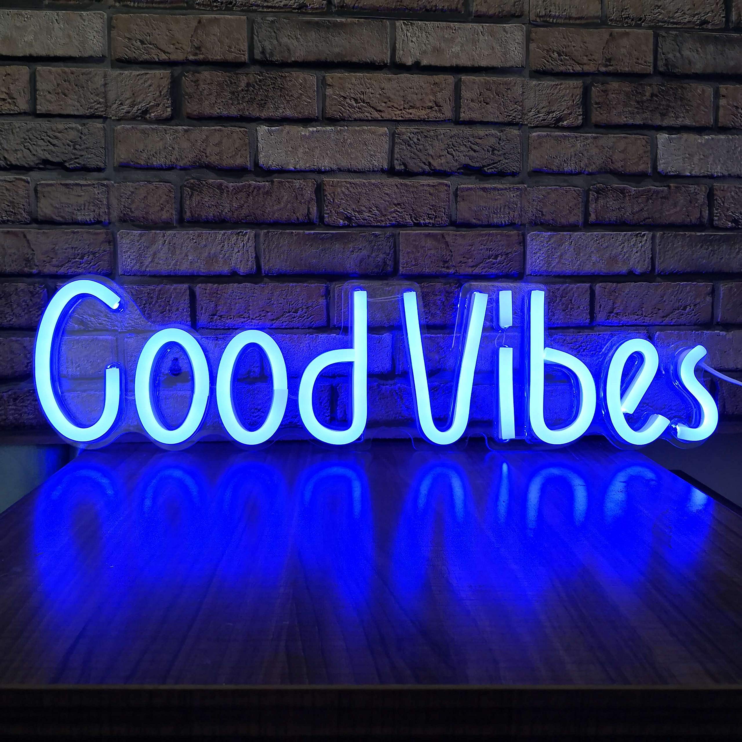 Buy Good Vibes Neon Light Sign LED Wall Signs for Bedroom Wall Decor