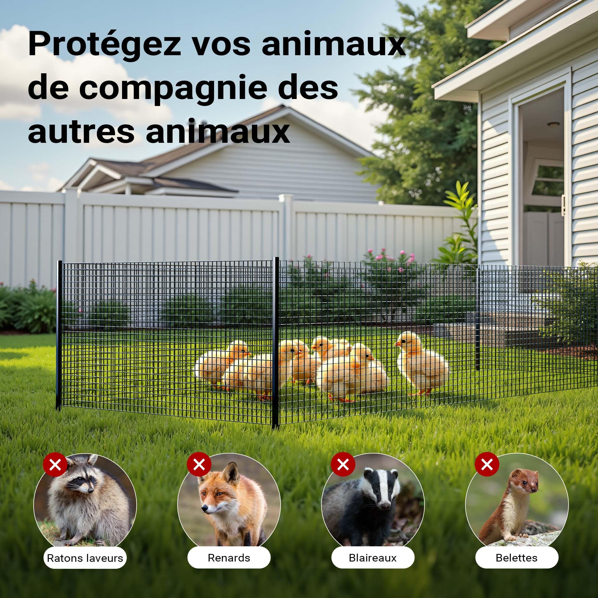 Wiltec Fil de grillage Noir à mailles carrées 12 x 12 mm - 25 m x 50 cm - en Acier galvanisé revêtus par PVC - Rouleau Clôture pour Volière Clapier Jardin Sylviculture Agriculture