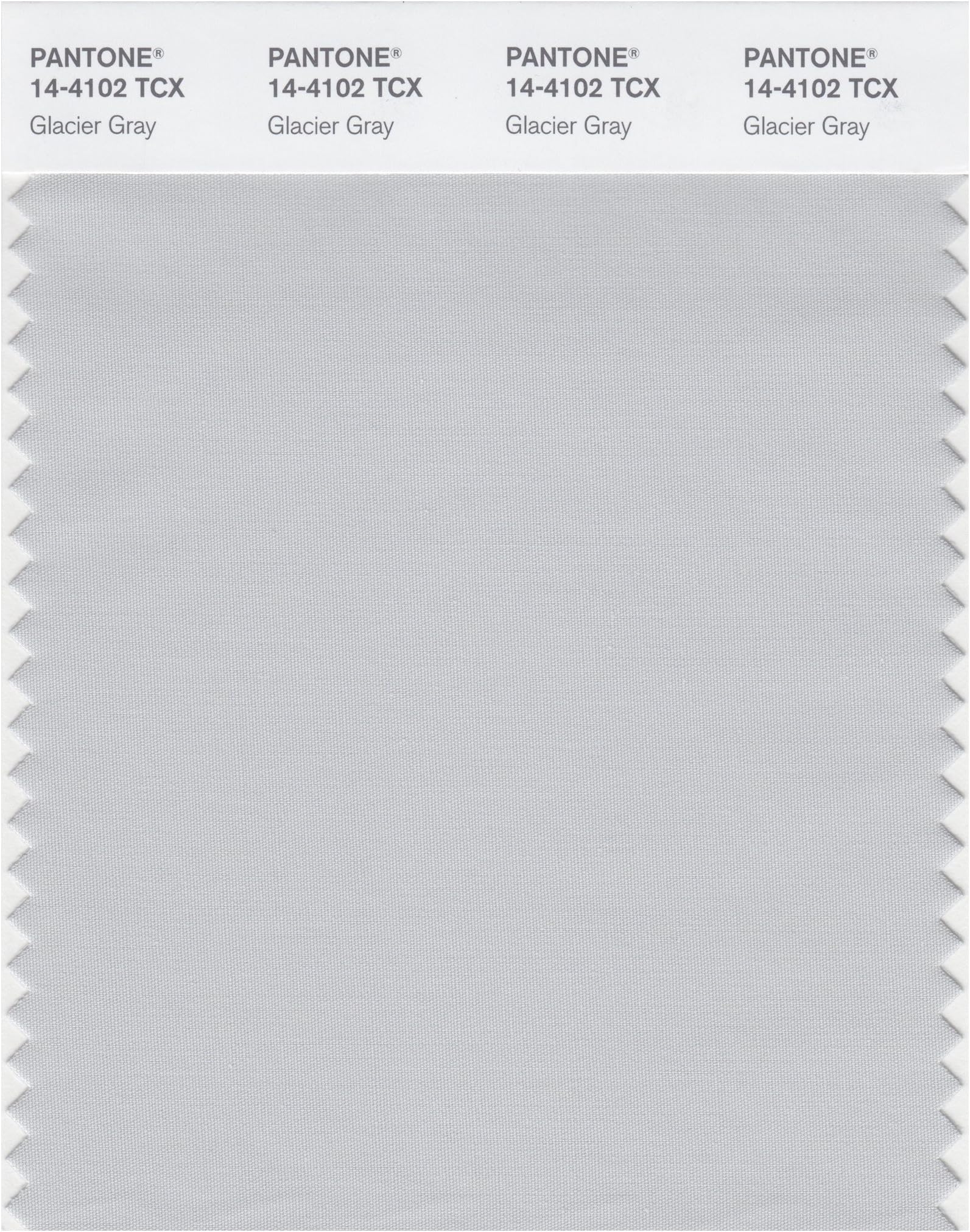 PANTONE Smart 14-4102X Color Swatch Card, Glacier Gray