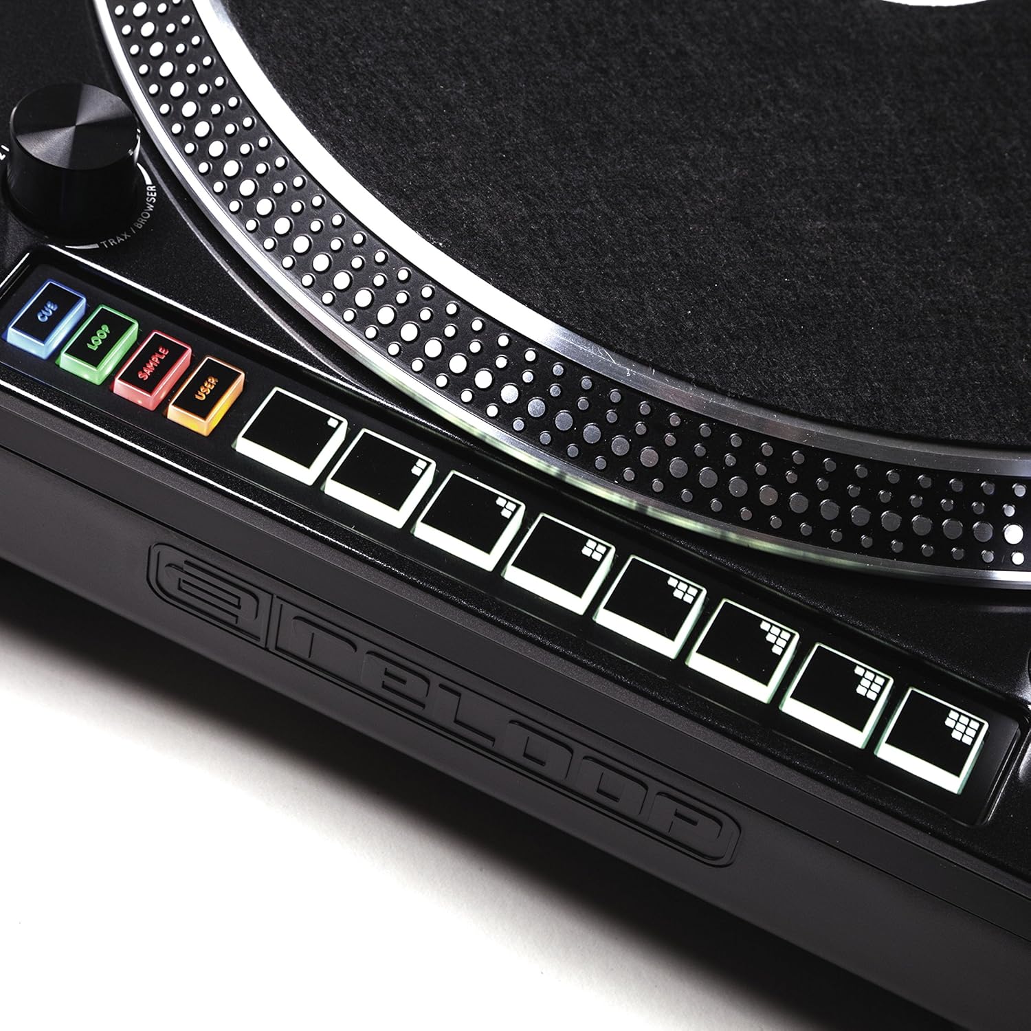 Reloop AMS-RP-8000 RP-8000 Advanced Hybrid Torque Turntable with Upper-Torque Direct Drive, Black