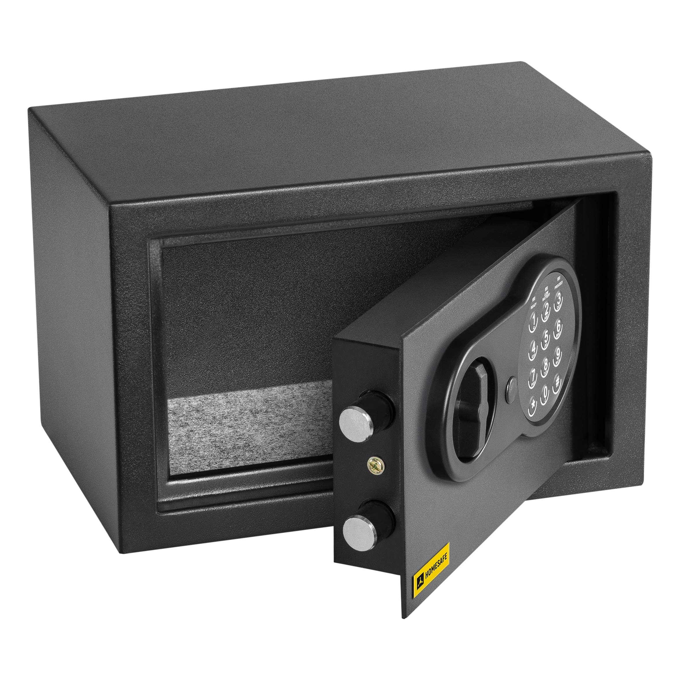HomeSafe HV20E Cassaforte Piccola con Codice, 20x31x20cm (HxLxP), Cassaforte da Armadio Digitale con Combinazione Elettronica, Cassetta di Sicurezza per Soldi e Gioielli, Sicurezza Domestica