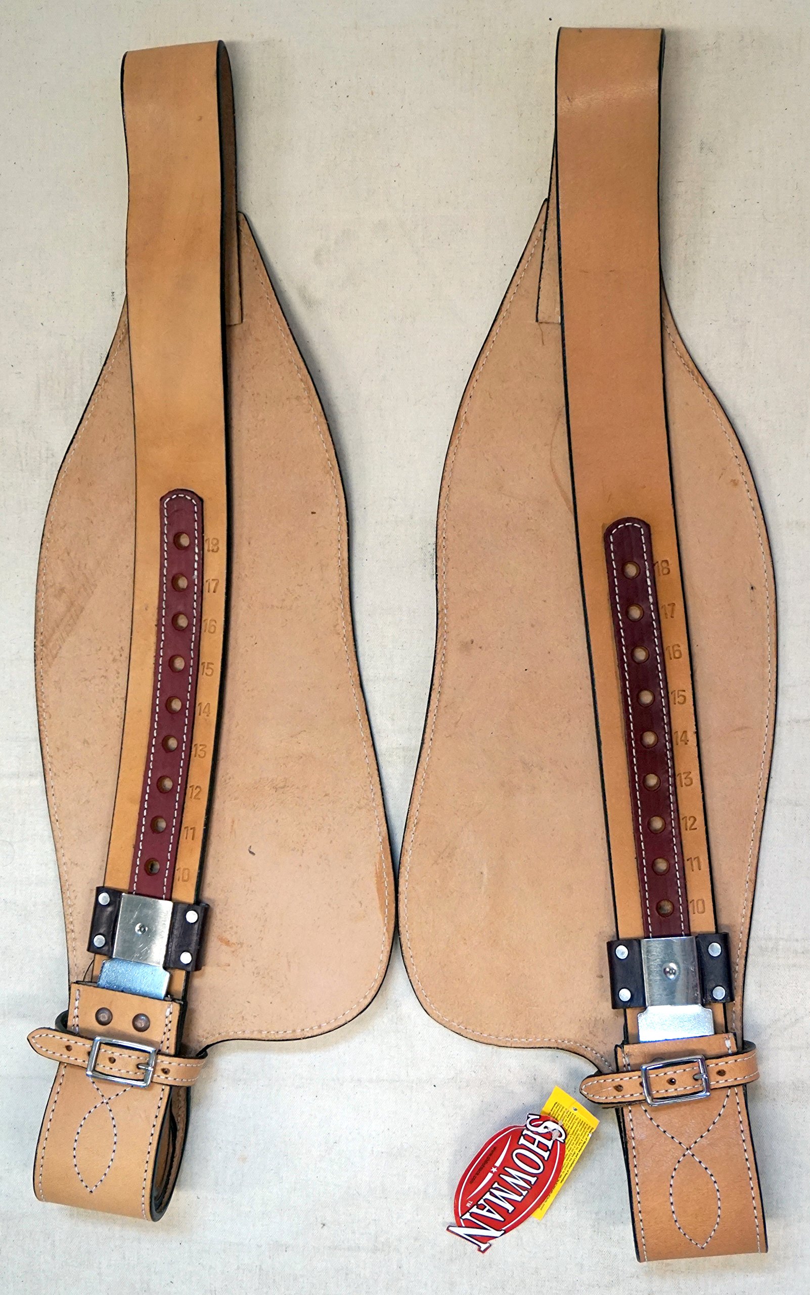 Showman Smooth Leather Replacement Fenders Pair (Light Oil)